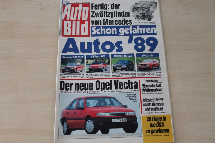 Deckblatt Auto Bild (35/1988)